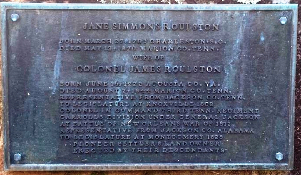 COLONEL JAMES ROULSTON WAR MEMORIAL PLAQUE