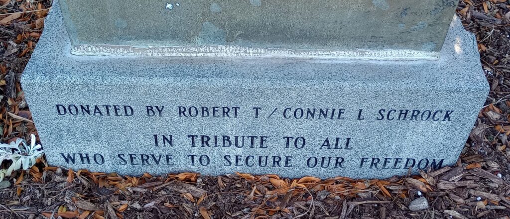 ALL WHO SERVED VETERANS MEMORIAL BATTLEFIELD CROSS STONE