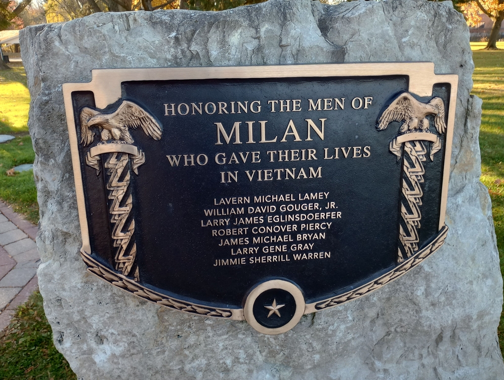 MILAN VIETNAM WAR VETERANS MEMORIAL