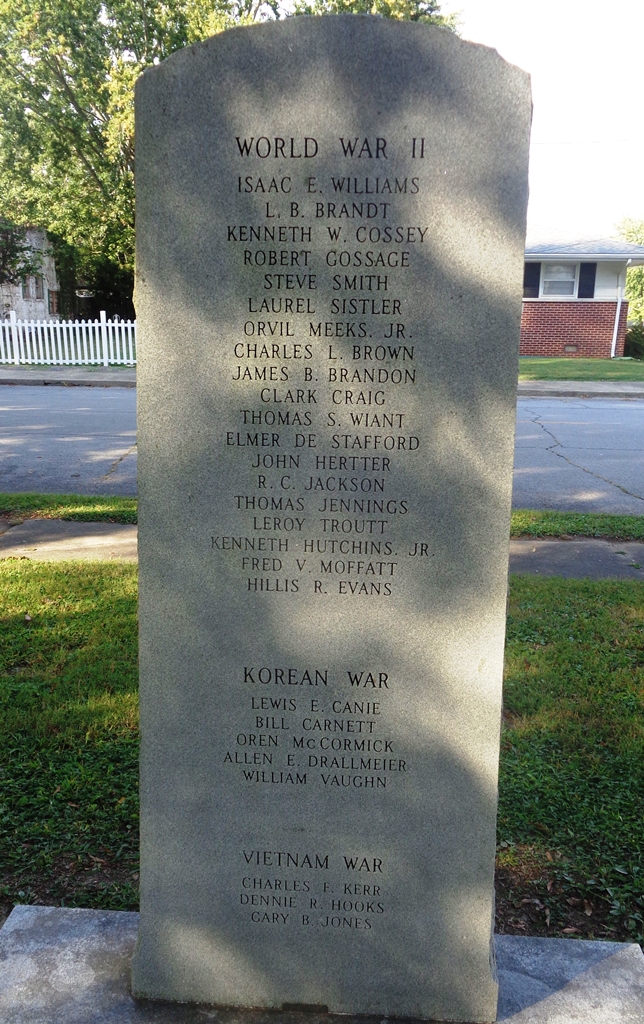 POPE COUNTY ULTIMATE SACRIFICE VETERANS MEMORIAL BACK