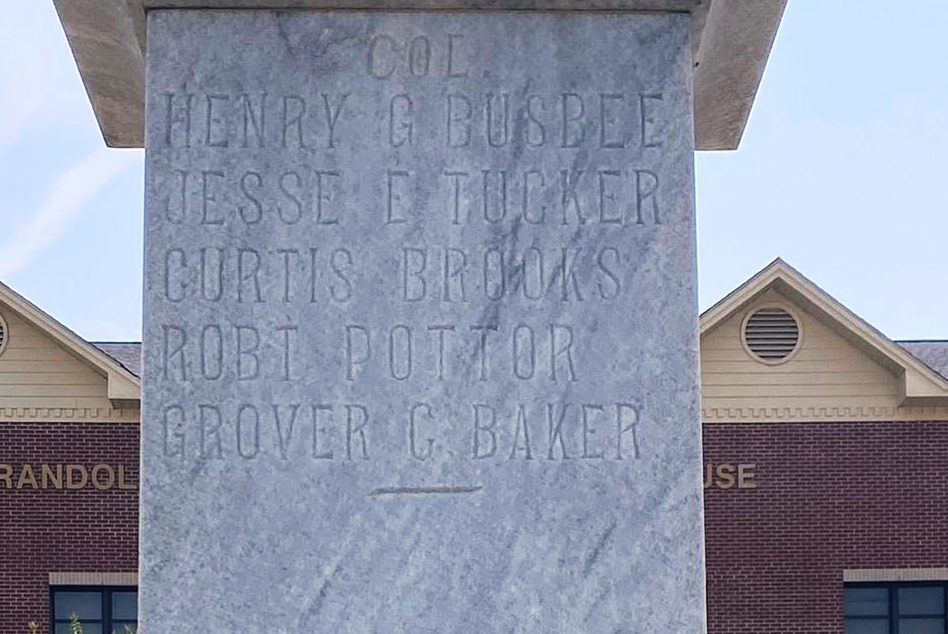 WEDOWEE WORLD WAR MEMORIAL SIDE A