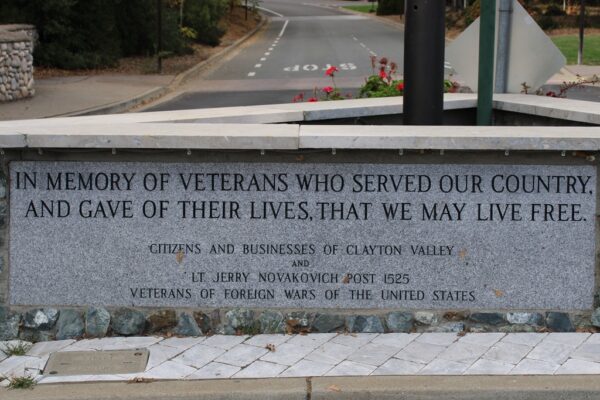 CLAYTON VALLEY SUPREME SACRIFICE WAR MEMORIAL CLOSE-UP