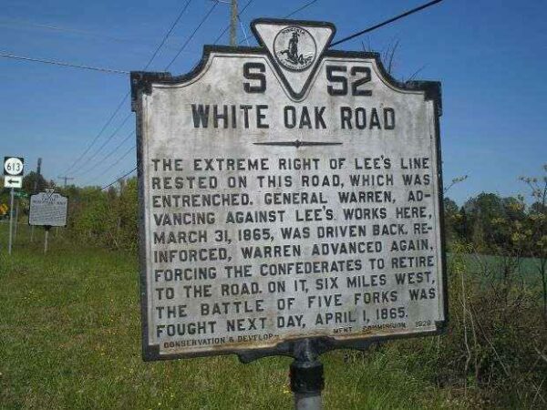 WHITE OAK ROAD WAR MEMORIAL MARKER