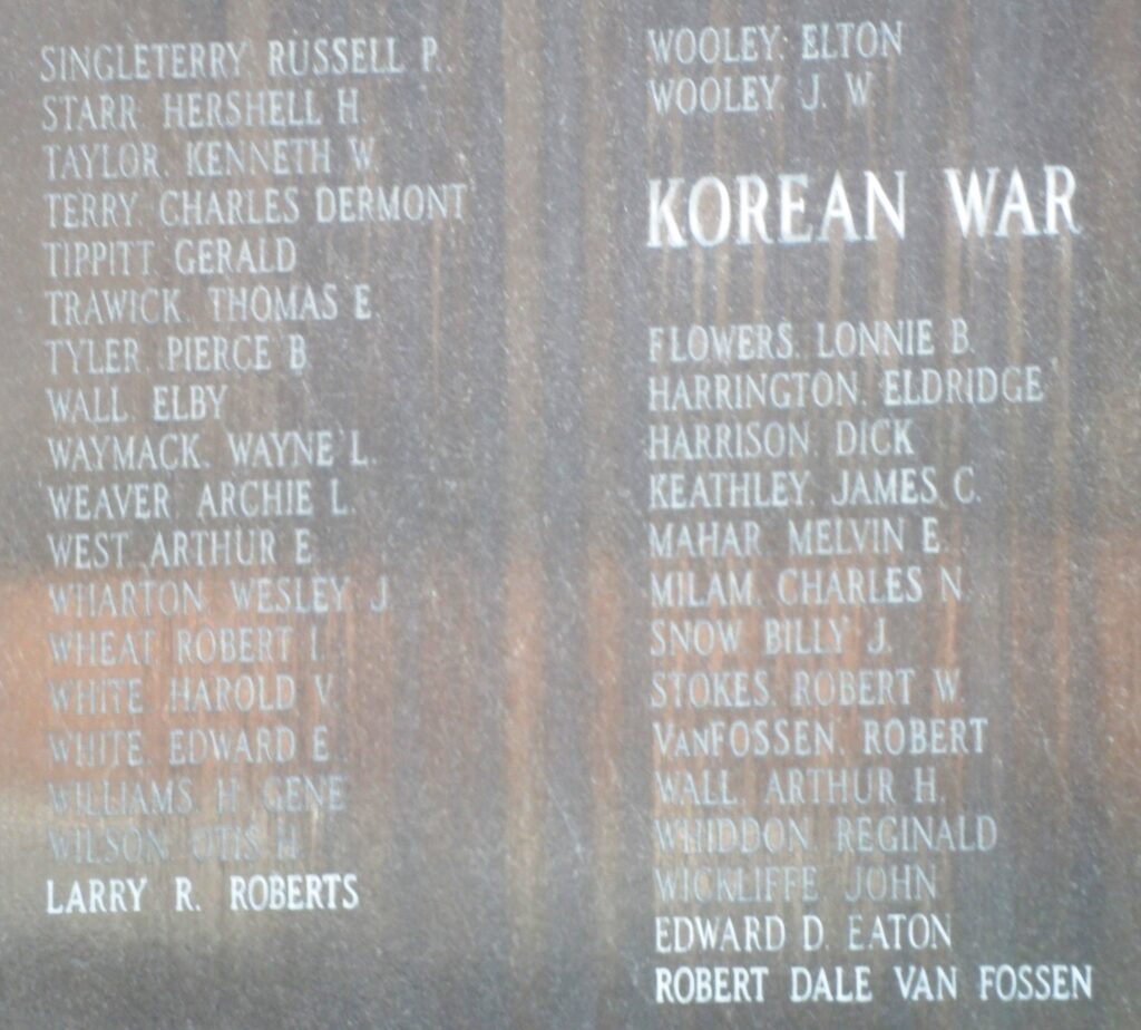 FAULKNER COUNTY ULTIMATE SACRIFICE VETERANS MEMORIAL PLAQUE D