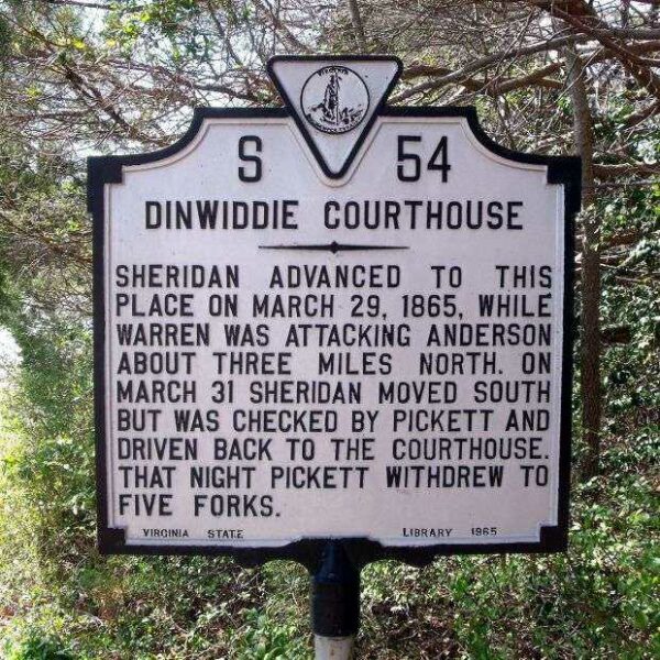 DINWIDDIE COURTHOUSE WAR MEMORIAL MARKER