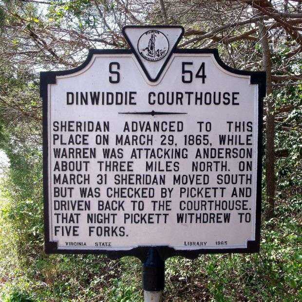 DINWIDDIE COURTHOUSE WAR MEMORIAL MARKER