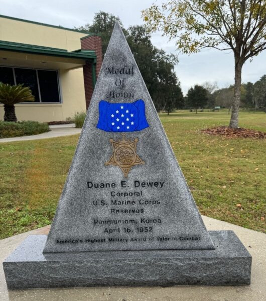 DUANE E. DEWEY MEDAL OF HONOR WAR MEMORIAL
