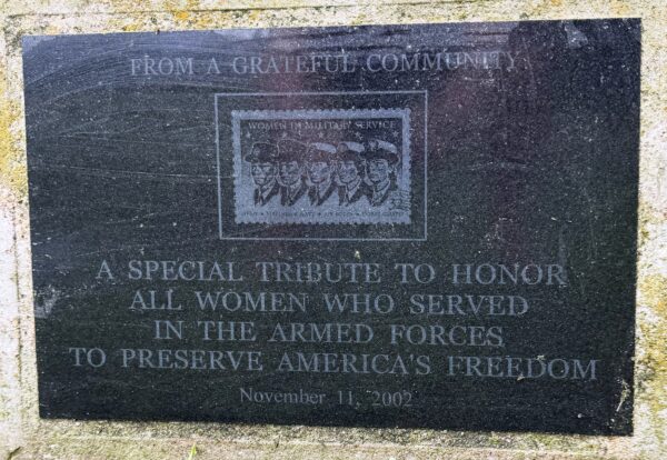 ALACHUA COUNTY ALL WOMEN VETERANS MEMORIAL PLAQUE