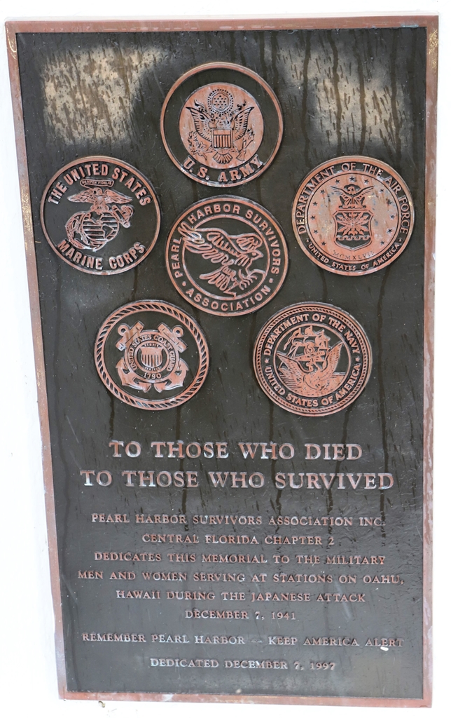 GOTHA PEARL HARBOR MEMORIAL PLAQUE