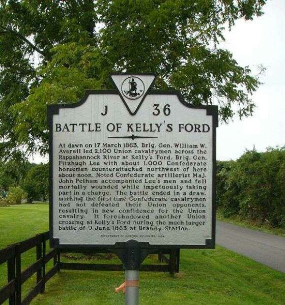 BATTLE OF KELLY’S FORD WAR MEMORIAL MARKER
