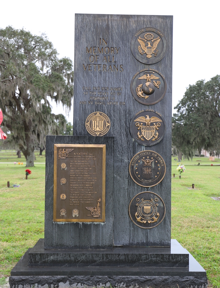 GOTHA ALL VETERANS MEMORIAL FRONT