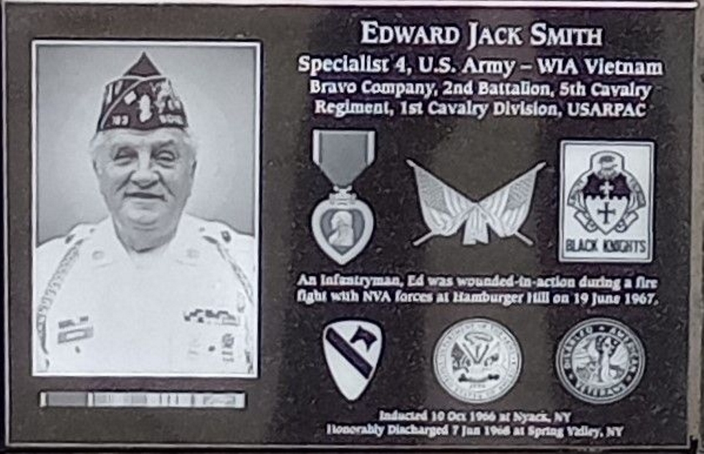 EDWARD JACK SMITH WAR MEMORIAL PLAQUE