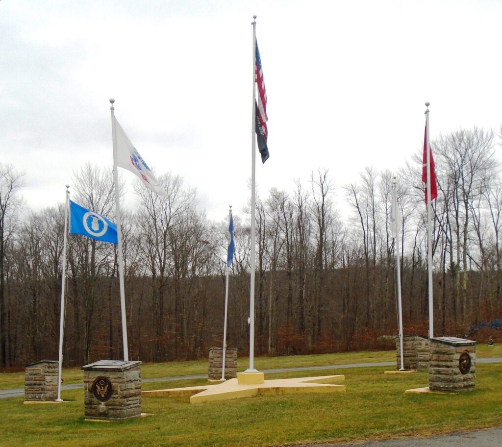FLAG FLYING VETERANS MEMORIAL