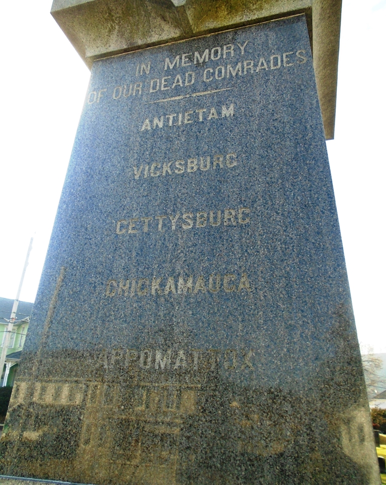 G.A.R. POST 170 CIVIL WAR MEMORIAL SIDE A