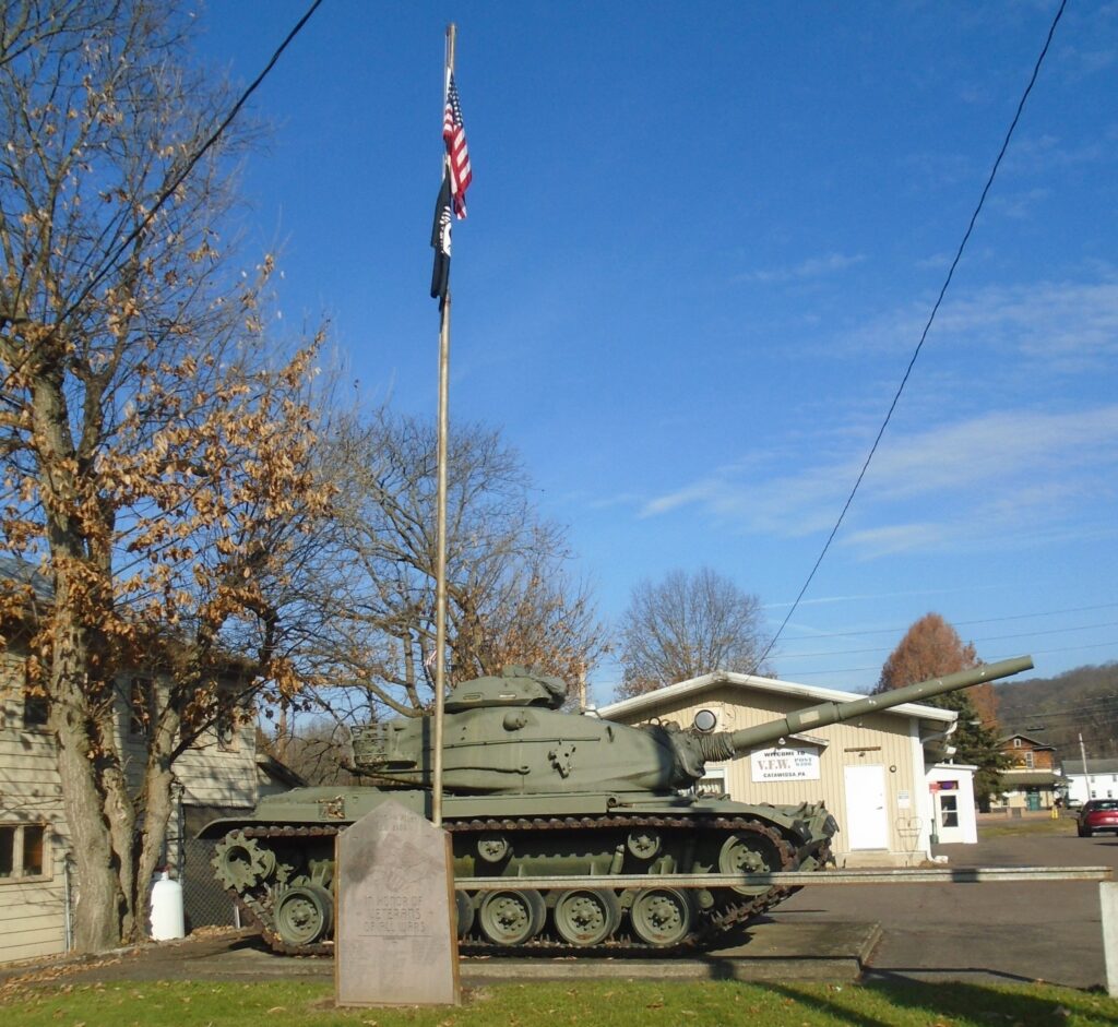 HARMAN AND ALLAN POST 8306 ALL WARS VETERANS MEMORIAL TANK