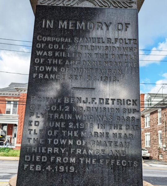 TERRE HILL AND VICINITY WORLD WAR MEMORIAL SIDE A