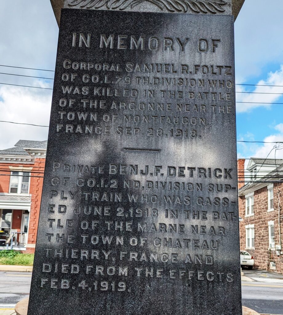 TERRE HILL AND VICINITY WORLD WAR MEMORIAL SIDE A