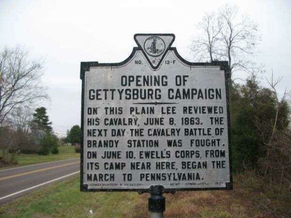 OPENING OF GETTYSBURG CAMPAIGN WAR MEMORIAL MARKER