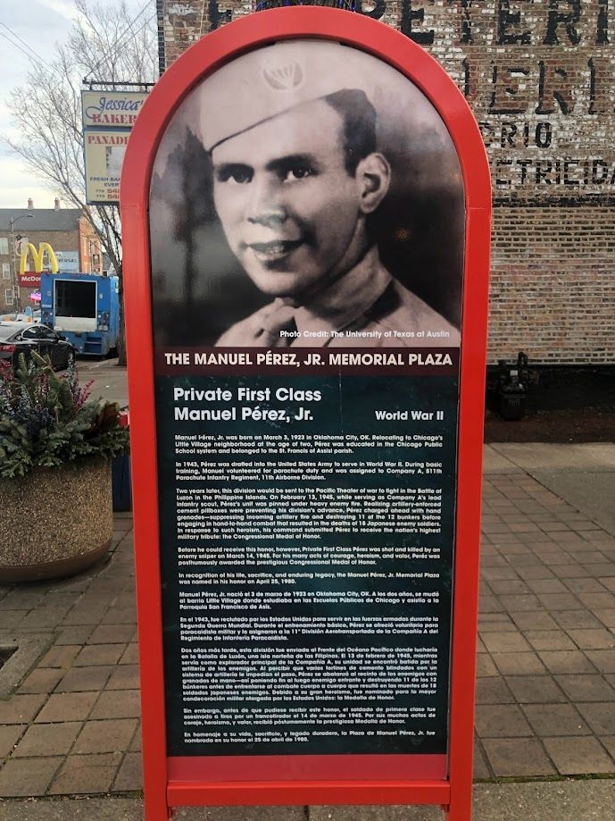 MANUEL PEREZ JR. MEMORIAL PLAZA MARKER
