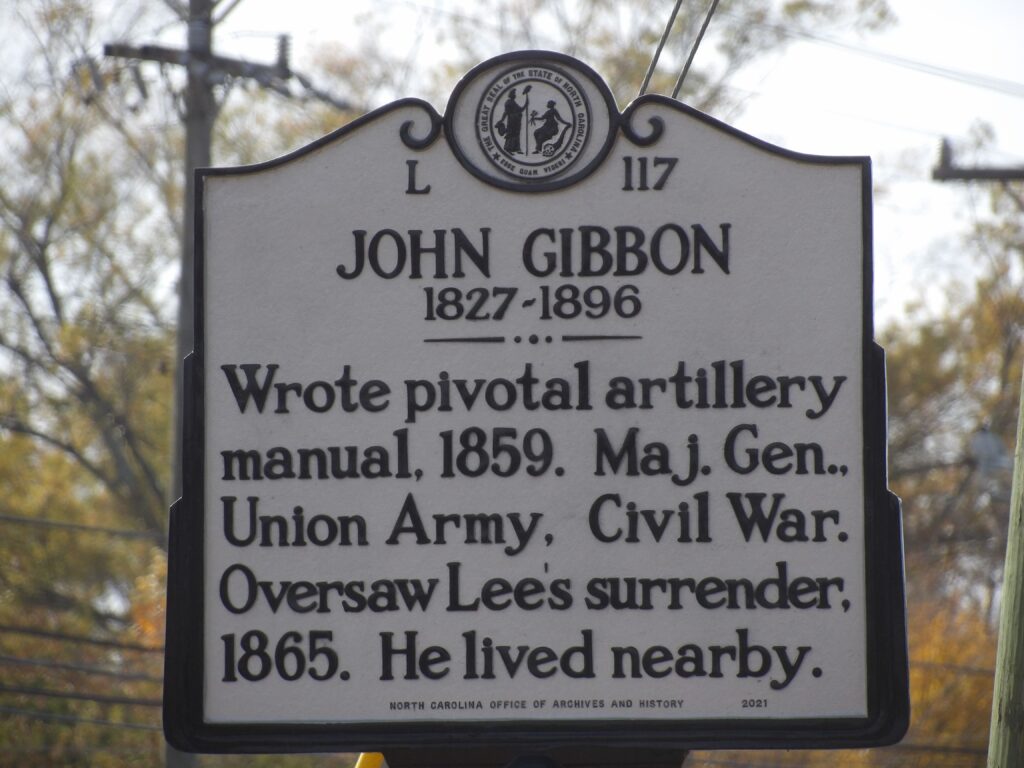 JOHN GIBBON WAR MEMORIAL MARKER