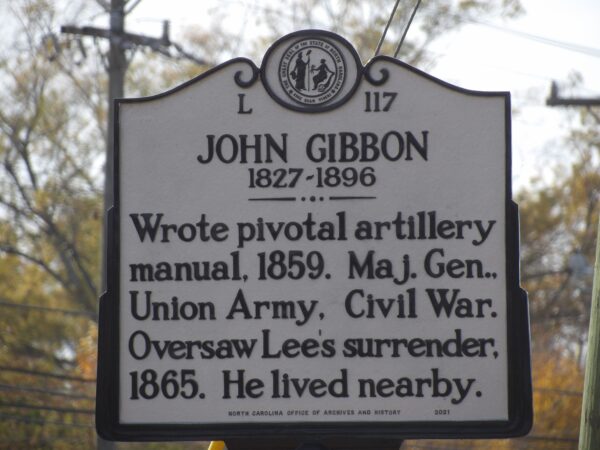 JOHN GIBBON WAR MEMORIAL MARKER