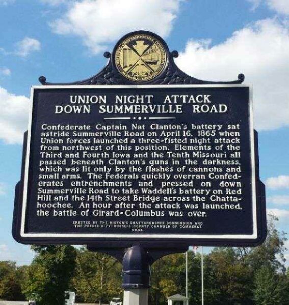 UNION NIGHT ATTACK WAR MEMORIAL MARKER
