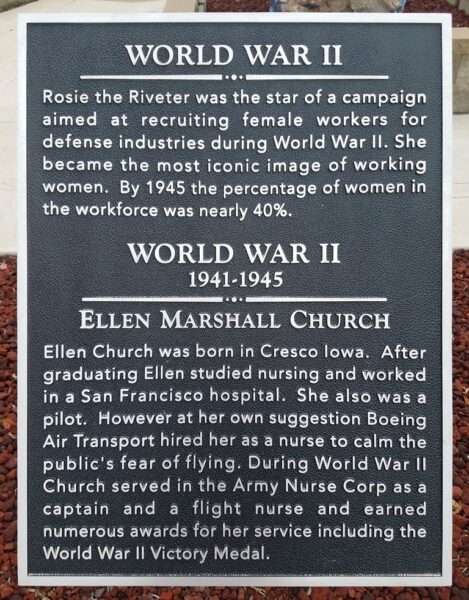 NORTHWOOD WORLD WAR II MEMORIAL PLAQUE