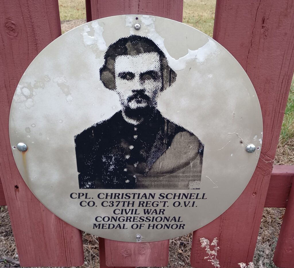 CPL. CHRISTIAN SCHNELL MEDAL OF HONOR WAR MEMORIAL PLAQUE