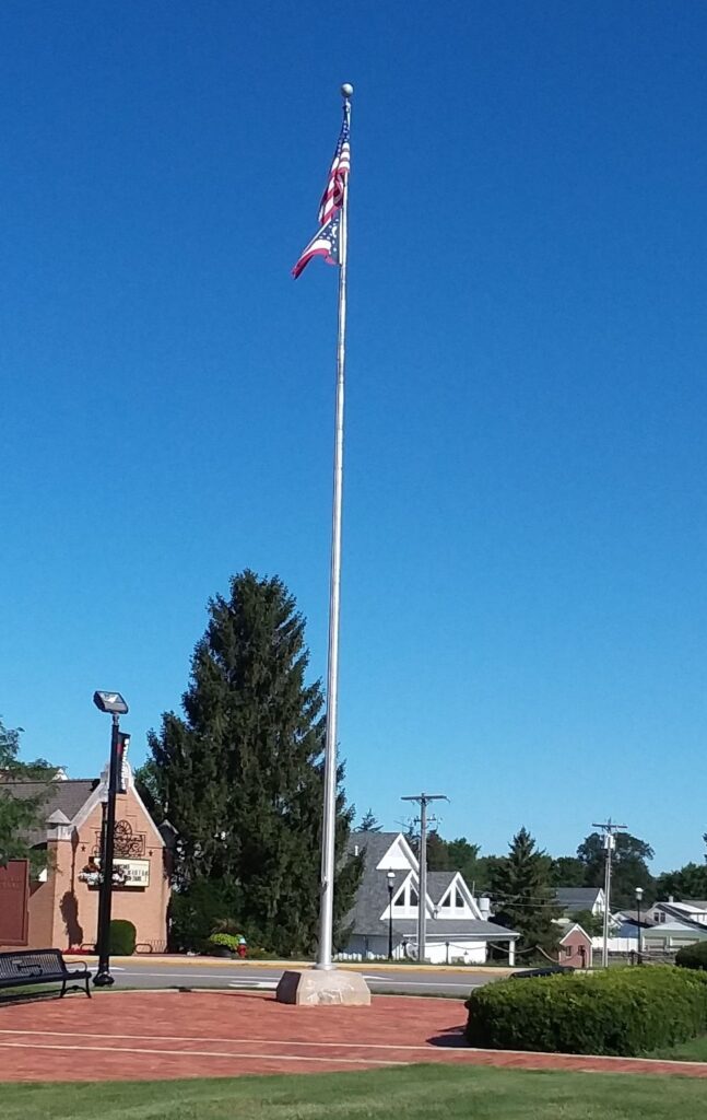 VILLAGE OF NEW BREMEN VETERANS MEMORIAL FLAGPOLE