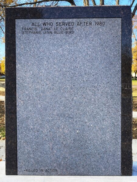 BONESTEEL WAR VETERANS MEMORIAL STONE E