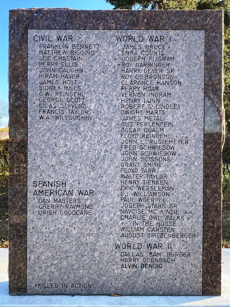 BONESTEEL WAR VETERANS MEMORIAL STONE B
