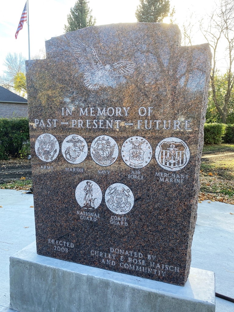 BONESTEEL WAR VETERANS MEMORIAL STONE A