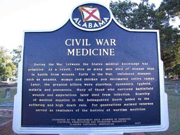 CIVIL WAR MEDICINE MEMORIAL MARKER