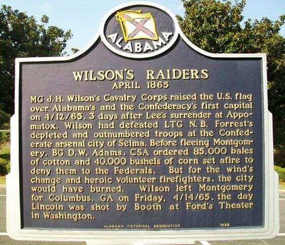 WILSON’S RAIDERS MEMORIAL MARKER
