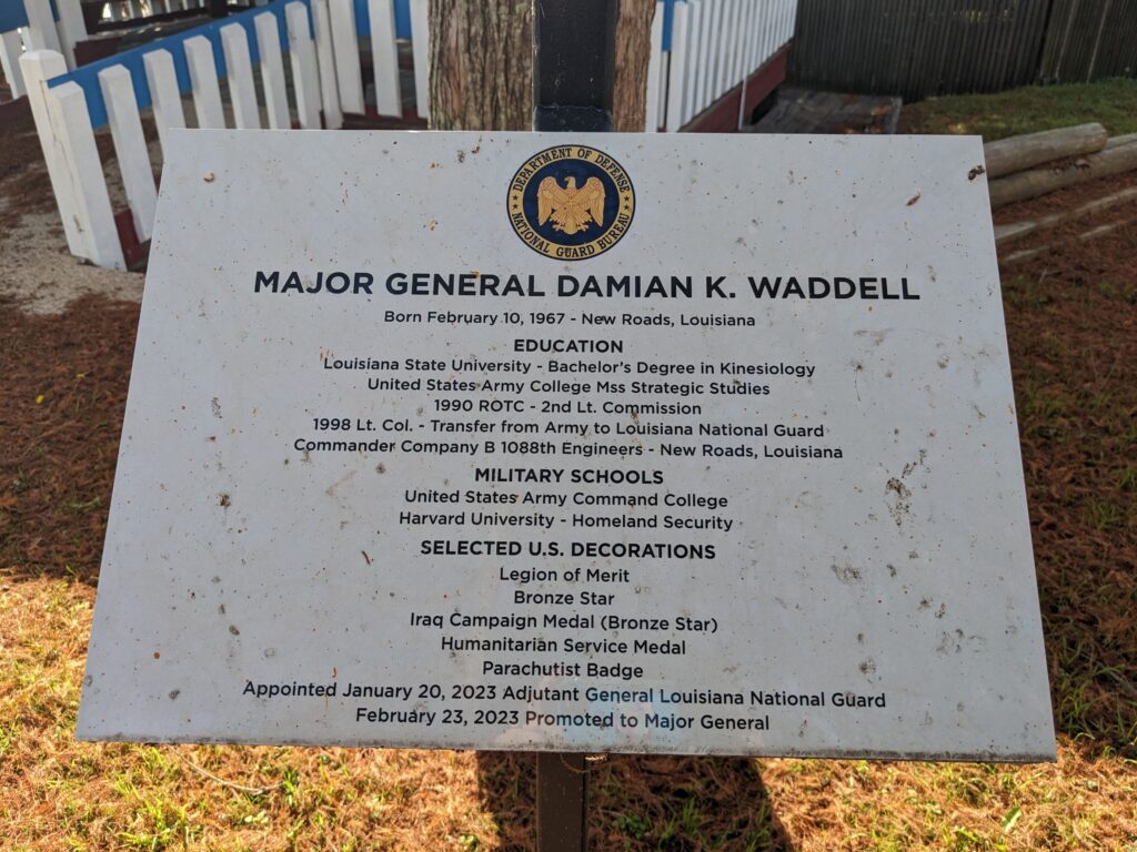MAJOR GENERAL DAMIAN K. WADDELL WAR MEMORIAL PLAQUEPLAQUE