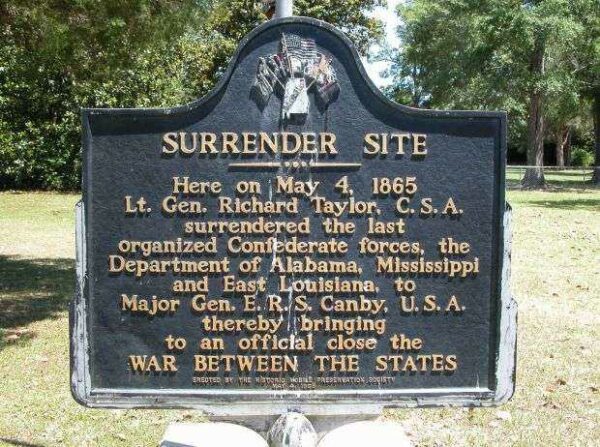 SURRENDER SITE WAR MEMORIAL MARKER