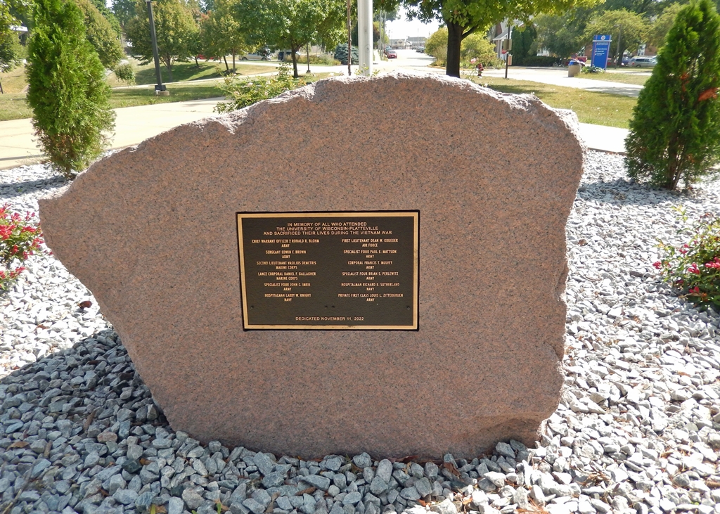 UNIVERSITY OF WISCONSIN-PLATTEVILLE VIETNAM WAR MEMORIAL