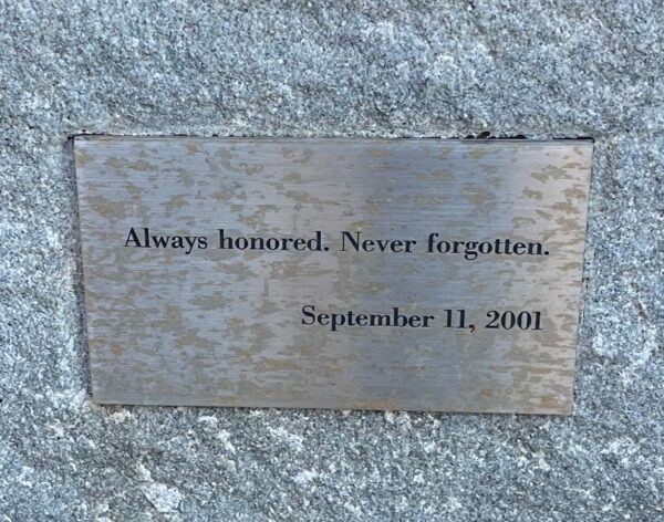 JOHN HOPKINS UNIVERSITY SEPTEMBER 11, 2001 MEMORIAL FLAGPOLE PLAQUE