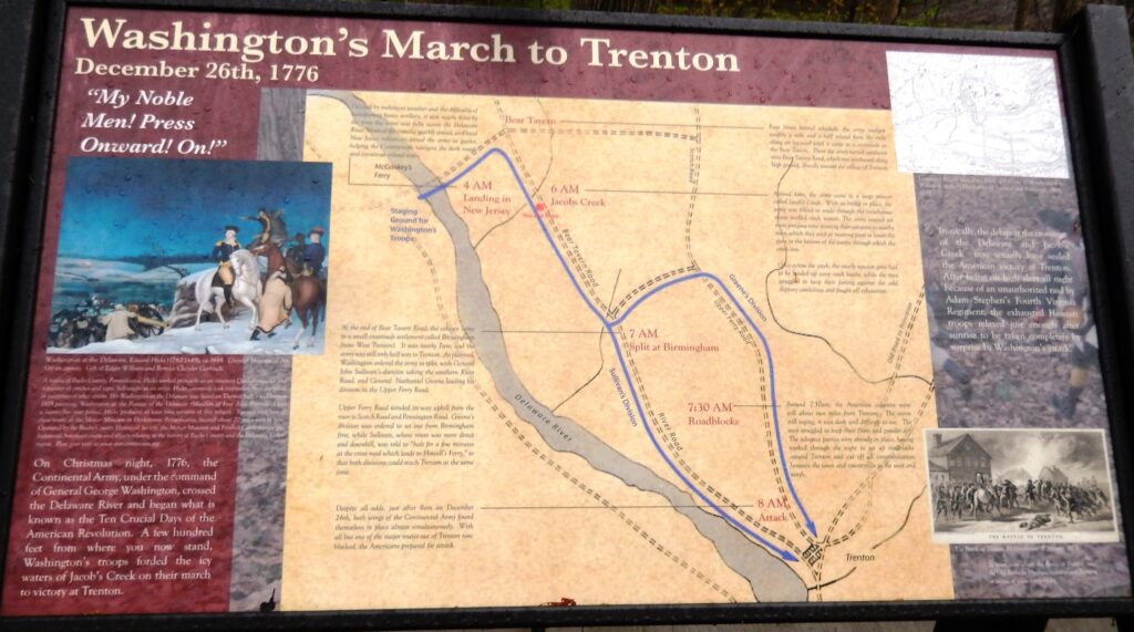 WASHINGTON’S MARCH TO TRENTON WAR MEMORIAL PANEL