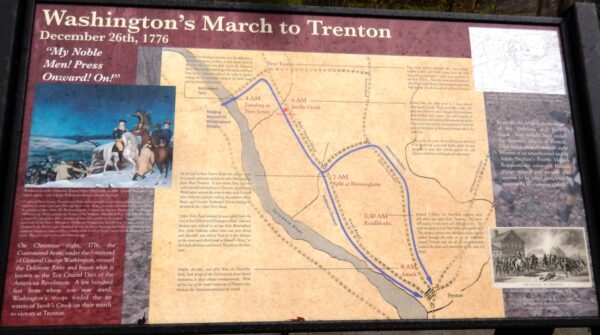 WASHINGTON’S MARCH TO TRENTON WAR MEMORIAL PANEL