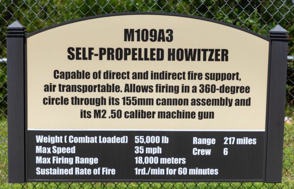 M109A3 SELF-PROPELLED HOWITZER MEMORIAL
