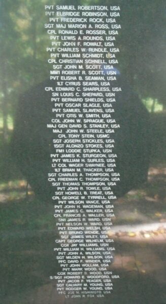 OHIO MEDAL OF HONOR RECIPIENTS WAR MEMORIAL STONE D