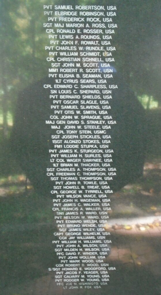 OHIO MEDAL OF HONOR RECIPIENTS WAR MEMORIAL STONE D