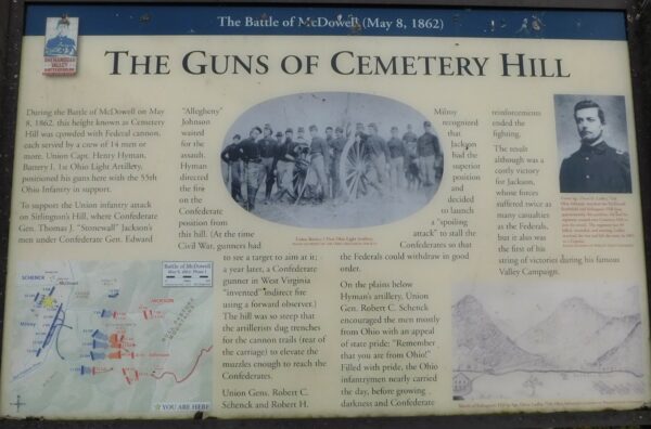 THE GUNS OF CEMETERY HILL WAR MEMORIAL PANEL