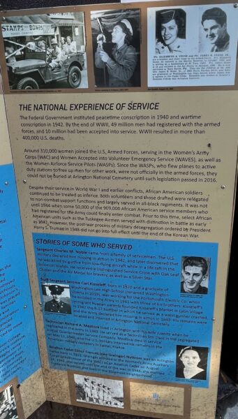 ARLINGTON WORLD WAR II MEMORIAL PLAQUE B