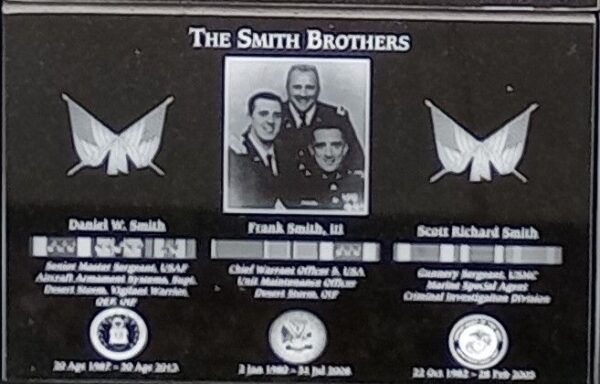 THE SMITH BROTHERS WAR MEMORIAL PLAQUE