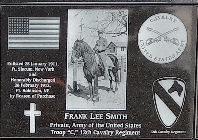 FRANK LEE SMITH WAR MEMORIAL PLAQUE