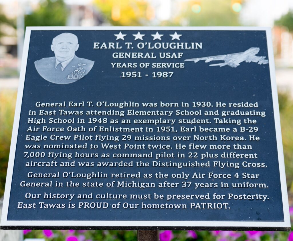 EARL T. O’LOUGHLIN WAR MEMORIAL PLAQUE