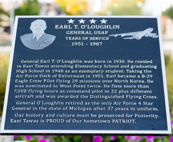 EARL T. O’LOUGHLIN WAR MEMORIAL PLAQUE