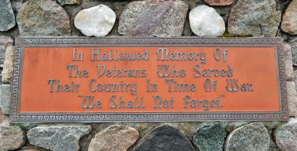 CASS COUNTY WAR VETERANS MEMORIAL WALL PLAQUE